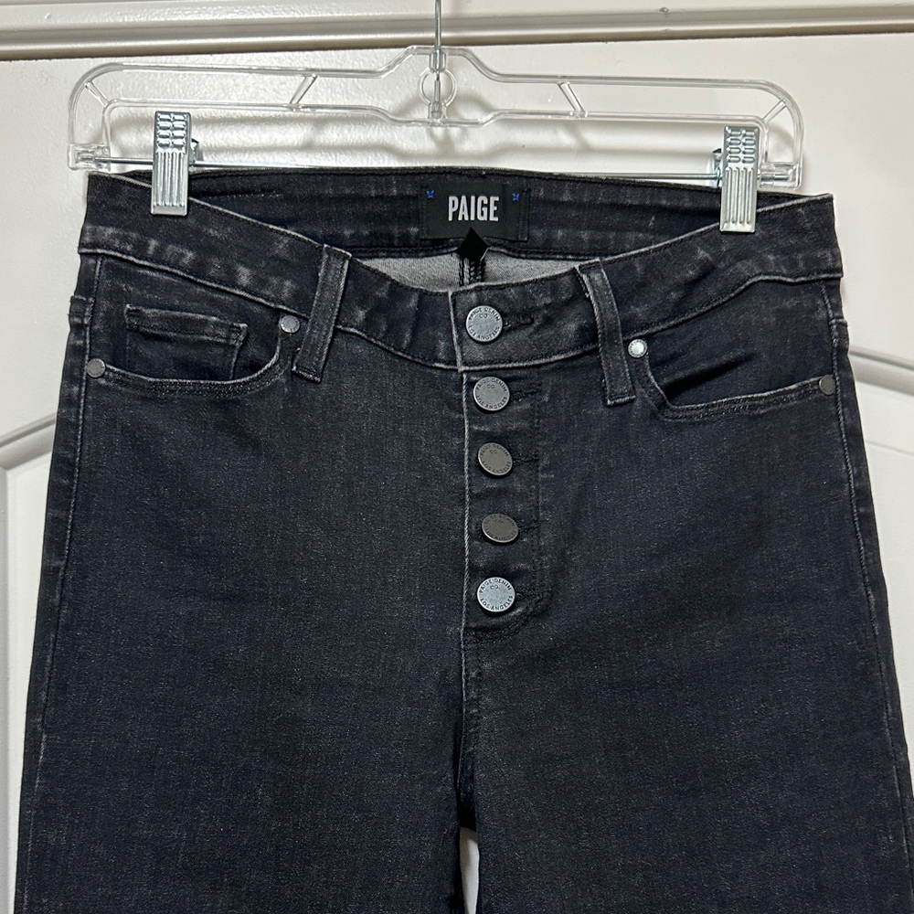 PAIGE Women's High Rise Dark Gray Jeans